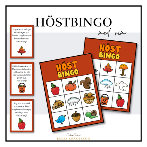 Höstbingo med rim