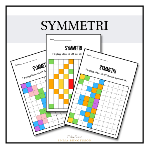 Symmetri - färglägg