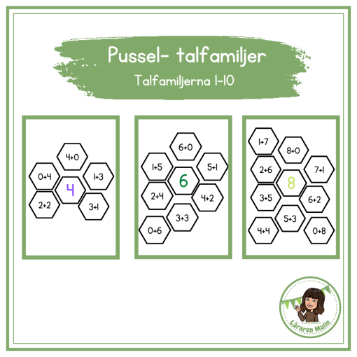 Pussel talfamiljer