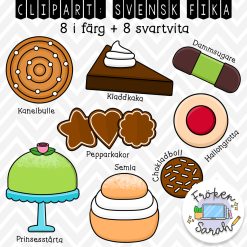 Clipart & bakgrunder: Svenskt fika
