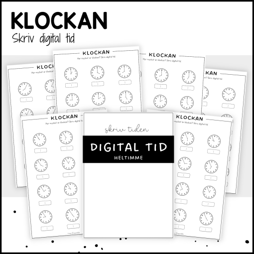 Klockan: skriv digital tid
