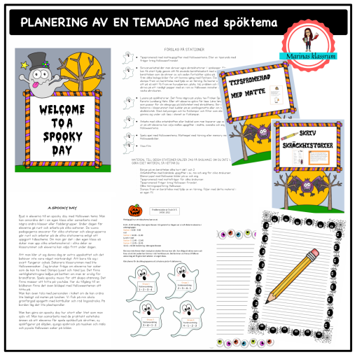 Planering för en temadag - Halloween