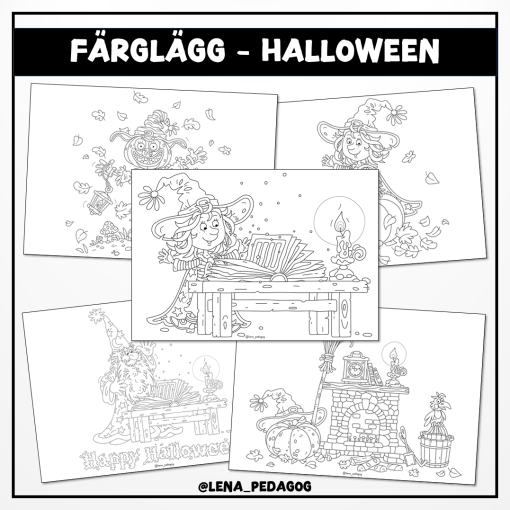 Färglägg - Halloween