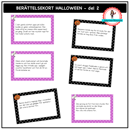 Berättelsekort - Halloween 2