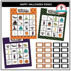 Bingo - Halloween / eng + sv
