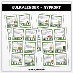 Julkalender - nypkort