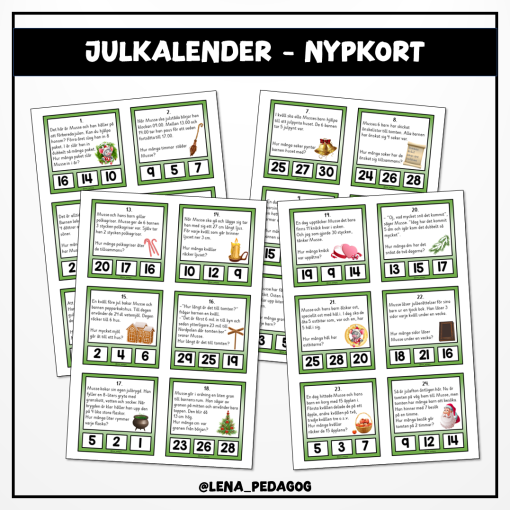 Julkalender - nypkort