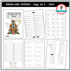 Räkna med spöken - höga tal 0 - 1000