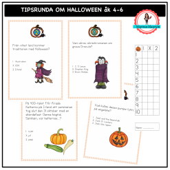 Tipsrunda kring Halloween för äldre elver åk 4-6