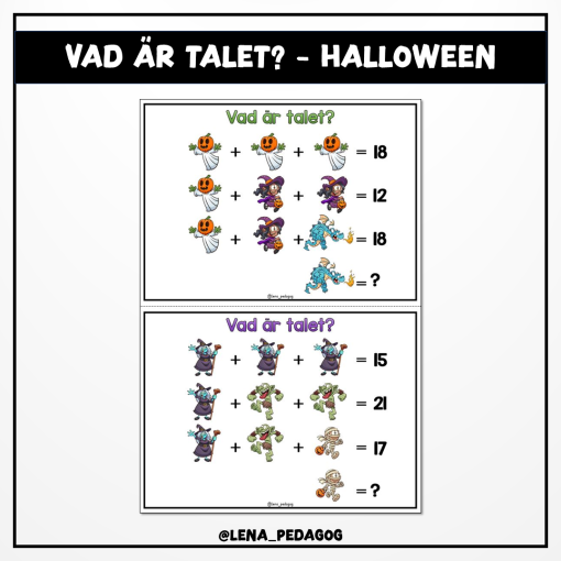 Vad är talet? - halloween