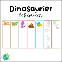 Bokmärken - Dinosaurier