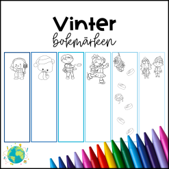 Bokmärken - Måla Vinter