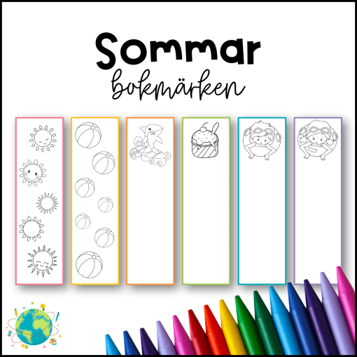 Bokmärken - Måla Sommar