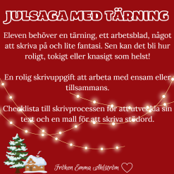 Skriva julsaga med tärning