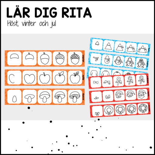 Lär dig rita: höst, vinter & jul