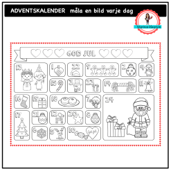 Adventskalender - måla en bild varje dag
