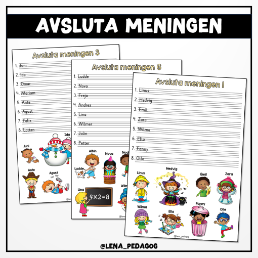 Avsluta meningen