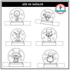 Gör en snöglob - pyssel