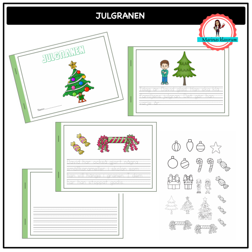Små böcker - julgranen