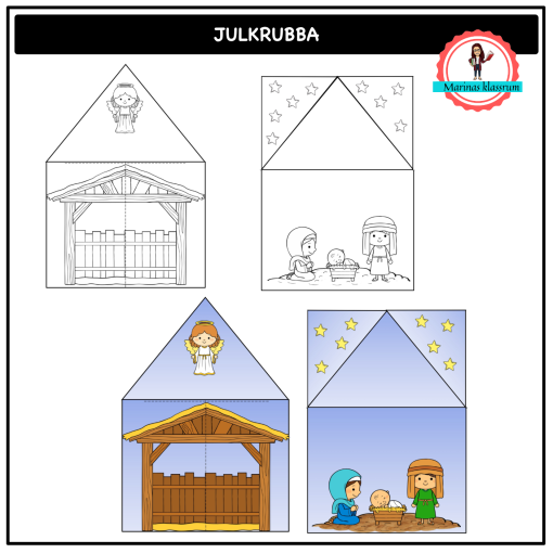 Julkrubba 1 - julpyssel