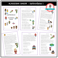 Klassiska sagor - läsförståelse 1