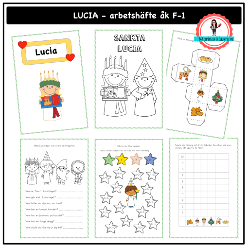 Lucia - arbetshäfte åk F-1