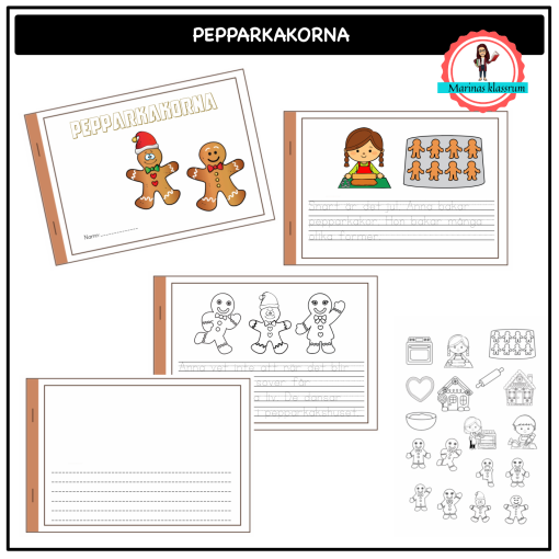 Små böcker - pepparkakorna