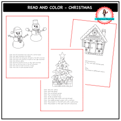 Read and colour - Christmas and Winter