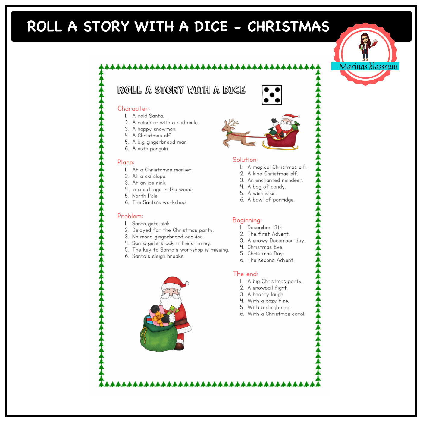 Roll A Christmas Story Teach Academy