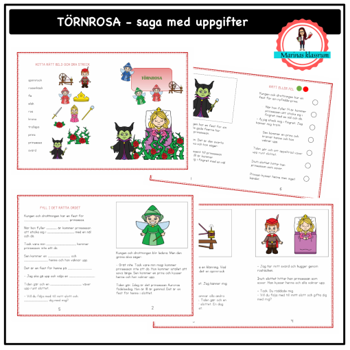 Törnrosa - saga med uppgifter