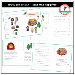 Hans och Greta - saga med uppgifter