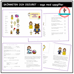 Skönheten och odjuret - saga med uppgifter