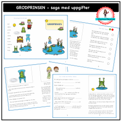Grodprinsen - saga med uppgifter