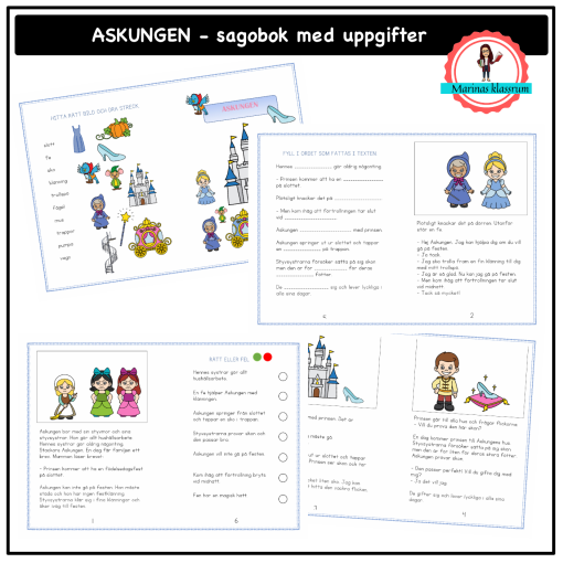 Askungen - saga med uppgifter