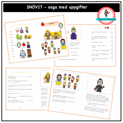 Snövit - en saga med uppgifter