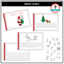 A mini book - Santa Claus