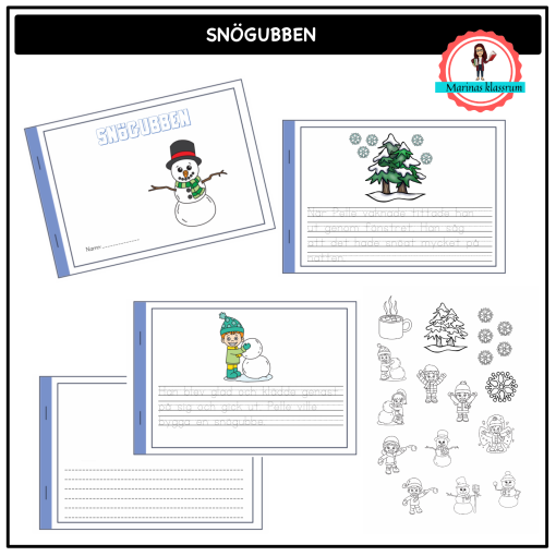 Små böcker - snögubben