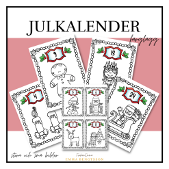 Julkalender - färglägg