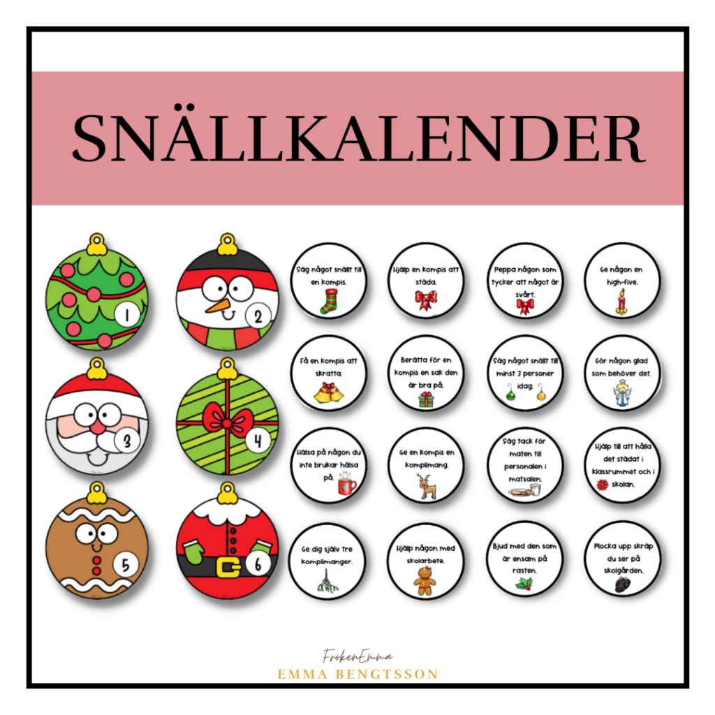Snällkalender julkalender Teach Academy