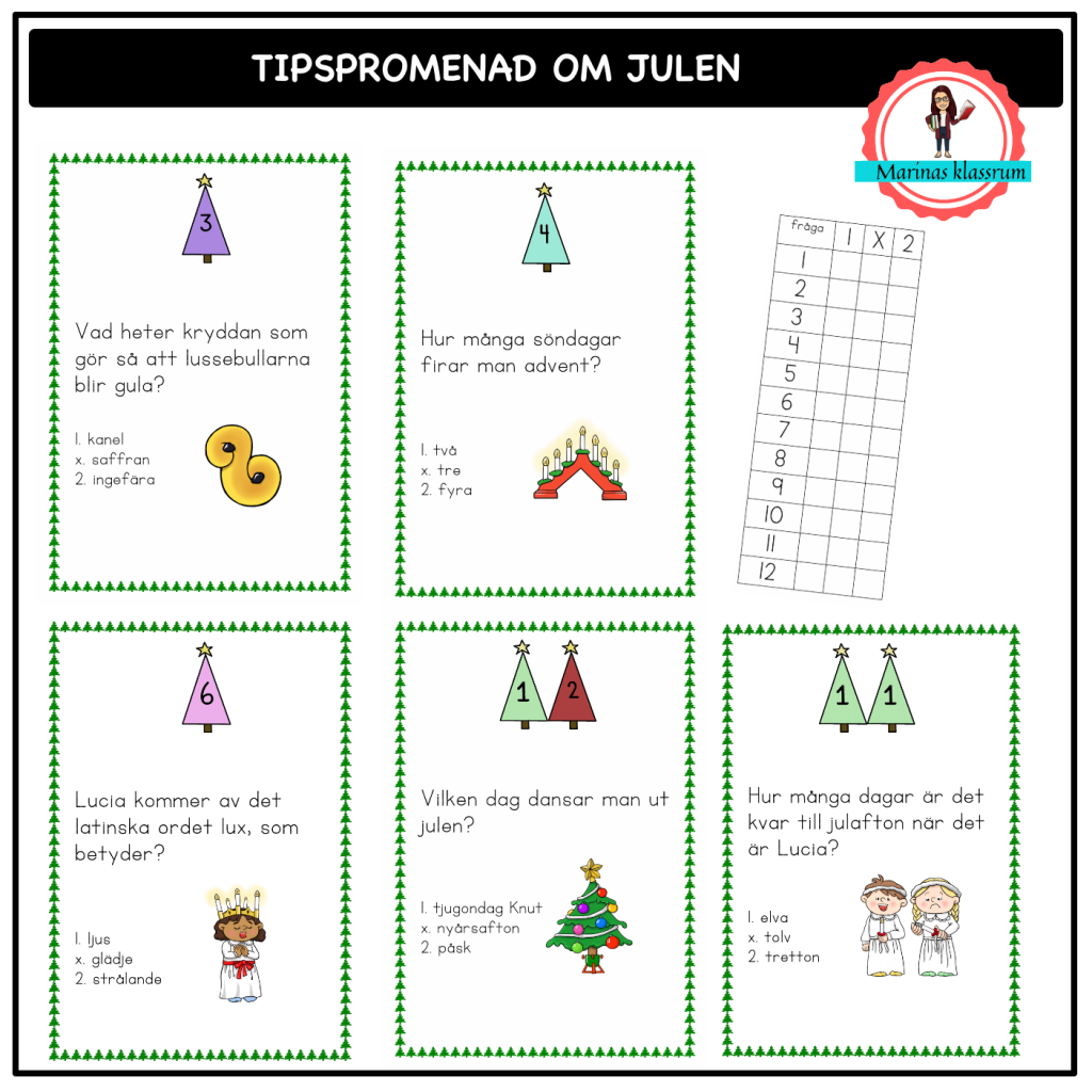 Tipspromenad om julen Teach Academy