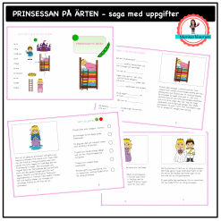 Prinsessan på ärten - saga med uppgifter