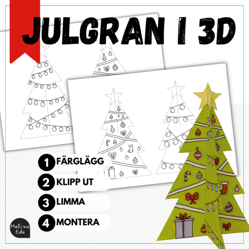 Julgran i 3D - julpyssel