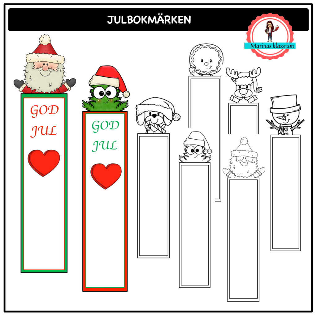 Julbokmärken Teach Academy