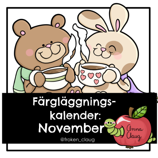 Färgläggningskalender: November