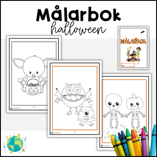 Målarbok - Halloween