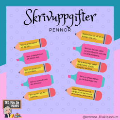 skrivuppgifter - pennor
