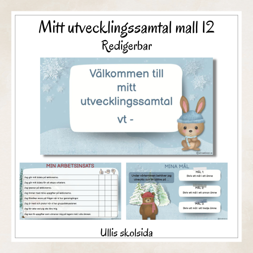 Mitt utvecklingssamtal mall 12 - redigerbar