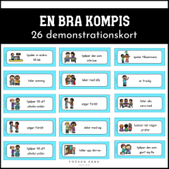 Vad är en bra kompis? 26 demonstrationskort med kompisregler