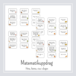 Matematikuppdrag Hitta, hämta och visa i skogen