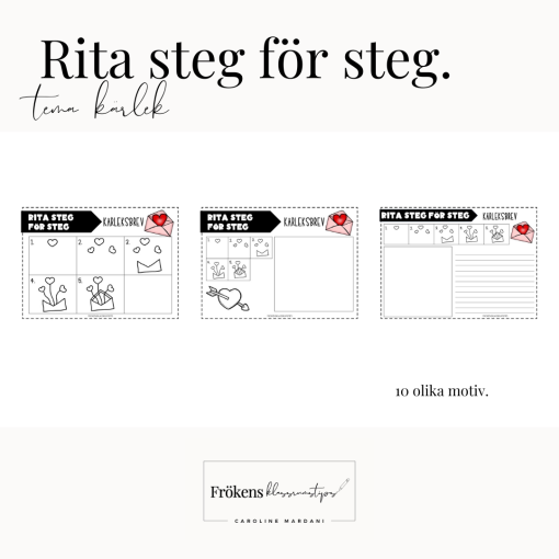 Rita steg för steg - Tema kärlek